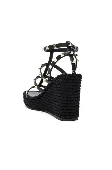 Valentino Garavani Rockstud Espadrille Wedges | Thumbnail 3