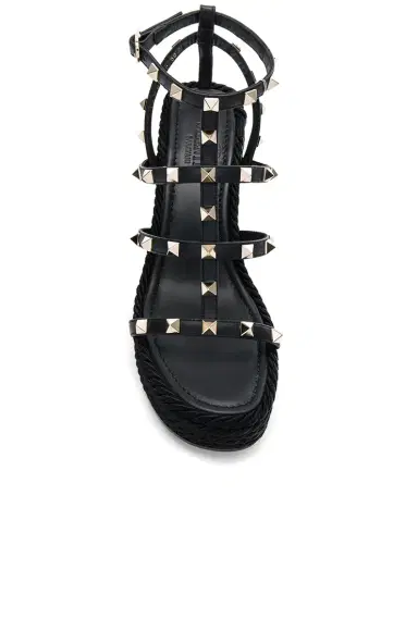 Valentino Garavani Rockstud Espadrille Wedges | Thumbnail 4