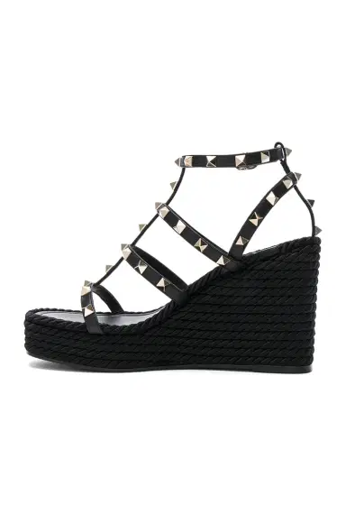 Valentino Garavani Rockstud Espadrille Wedges | Thumbnail 5