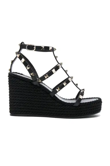 Valentino Garavani Rockstud Espadrille Wedges | Thumbnail 1