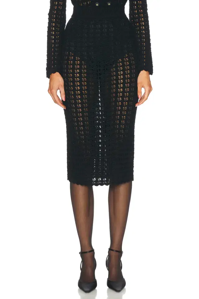 Dolce & Gabbana Crochet Midi Skirt