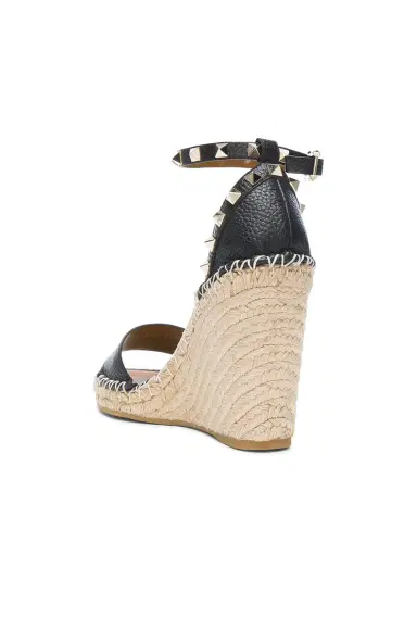 Valentino Garavani Leather Rockstud Espadrilles | Thumbnail 3 Valentino Garavani Leather Rockstud Espadrilles | Thumbnail 3