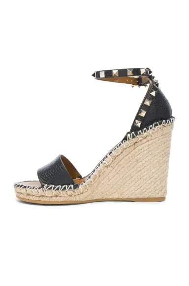 Valentino Garavani Leather Rockstud Espadrilles | Thumbnail 5 Valentino Garavani Leather Rockstud Espadrilles | Thumbnail 5