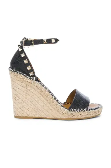 Valentino Garavani Leather Rockstud Espadrilles | Thumbnail 1 Valentino Garavani Leather Rockstud Espadrilles | Thumbnail 1