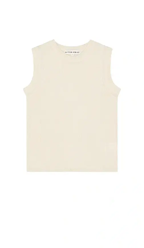 After Pray Damier Sleeveless Knit Top