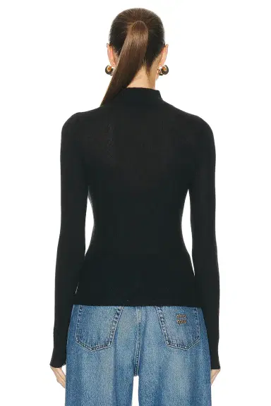Guest In Residence Base Layer Rib Turtleneck Top | Thumbnail 3