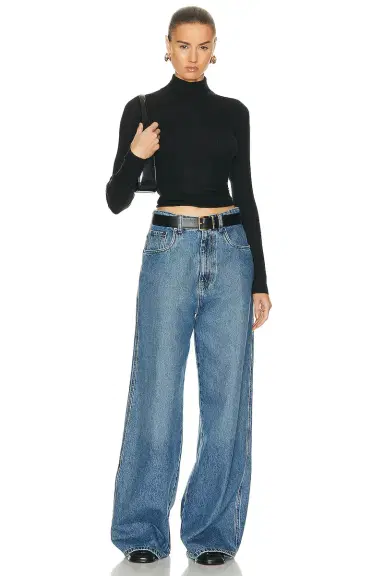 Guest In Residence Base Layer Rib Turtleneck Top | Thumbnail 4