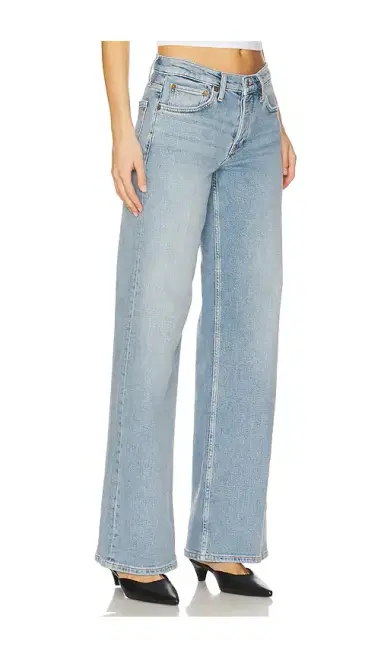 RE/DONE Mid Rise Wide Leg Jeans | Thumbnail 2