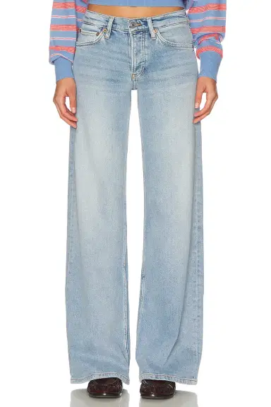 RE/DONE Mid Rise Wide Leg Jeans | Thumbnail 3