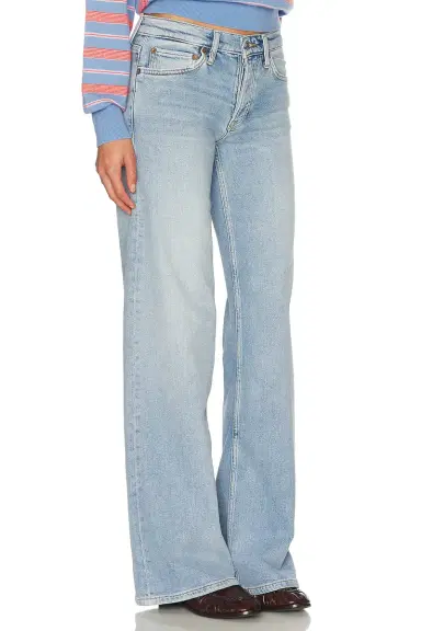 RE/DONE Mid Rise Wide Leg Jeans | Thumbnail 4