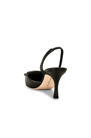 Manolo Blahnik Maysli 70 Nappa Slingback | Thumbnail 3 Manolo Blahnik Maysli 70 Nappa Slingback | Thumbnail 3