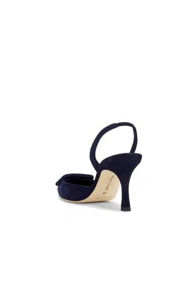 Manolo Blahnik Maysli 70 Suede Slingback Pump | Thumbnail 3 Manolo Blahnik Maysli 70 Suede Slingback Pump | Thumbnail 3
