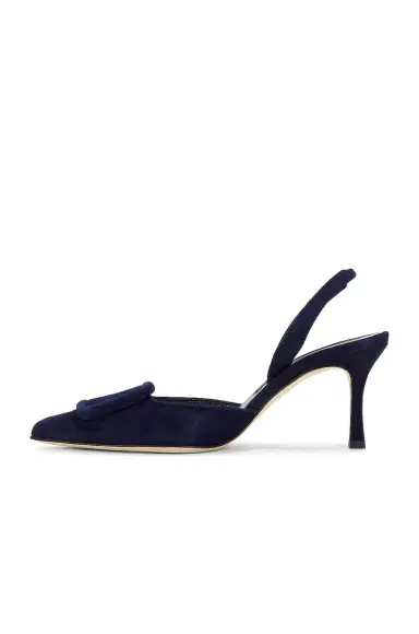 Manolo Blahnik Maysli 70 Suede Slingback Pump | Thumbnail 5 Manolo Blahnik Maysli 70 Suede Slingback Pump | Thumbnail 5