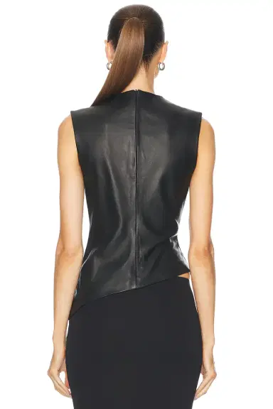 Aexae Leather Ruched Top | Thumbnail 6