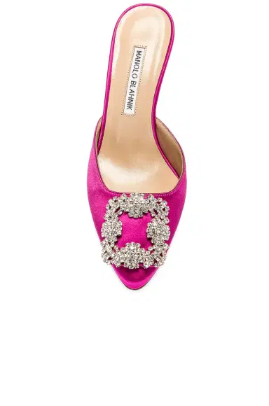 Manolo Blahnik Hangisimu 70 Satin Mule | Thumbnail 4 Manolo Blahnik Hangisimu 70 Satin Mule | Thumbnail 4