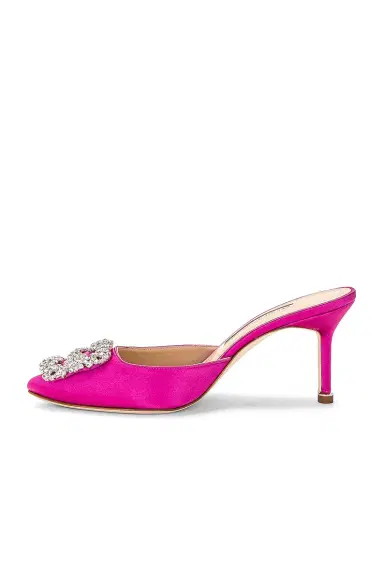 Manolo Blahnik Hangisimu 70 Satin Mule | Thumbnail 5 Manolo Blahnik Hangisimu 70 Satin Mule | Thumbnail 5