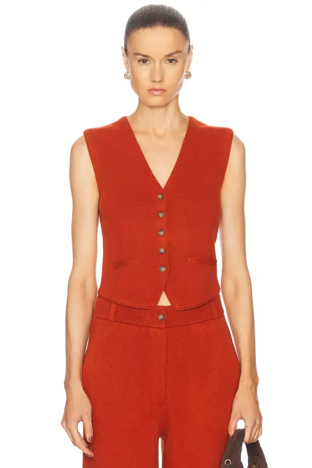 Guest In Residence Tailored Cashmere Vest