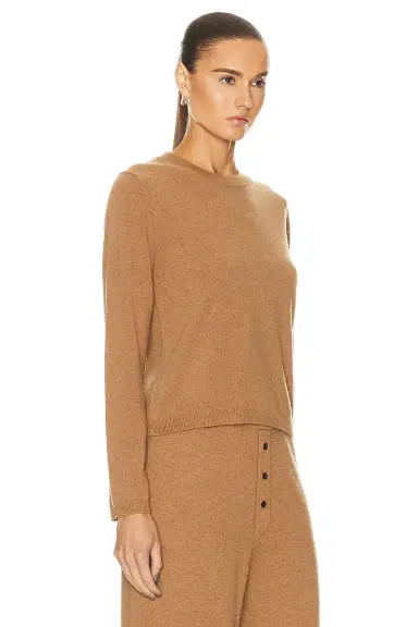 Guest In Residence Shrunken Crew Cashmere Sweater | Thumbnail 2