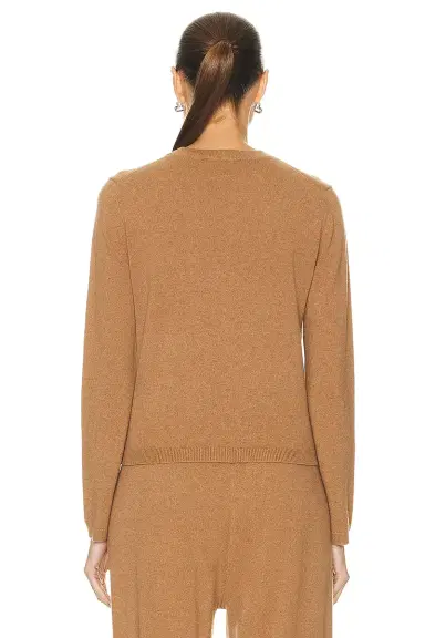 Guest In Residence Shrunken Crew Cashmere Sweater | Thumbnail 3
