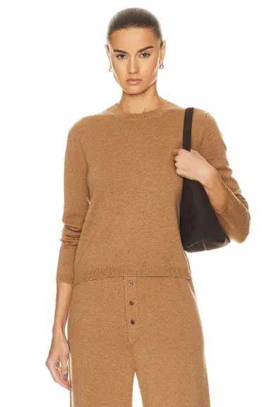 Guest In Residence Shrunken Crew Cashmere Sweater | Thumbnail 1