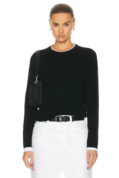 Guest In Residence Shrunken Crew Cashmere Top | Thumbnail 1 Guest In Residence Shrunken Crew Cashmere Top | Thumbnail 1