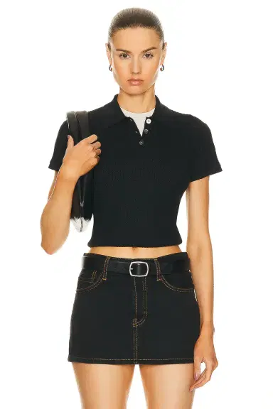 Guest In Residence Shrunken Polo Top | Thumbnail 1