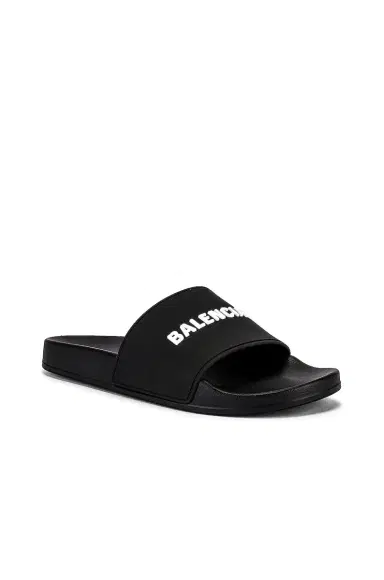 Balenciaga Logo Pool Slide | Thumbnail 2 Balenciaga Logo Pool Slide | Thumbnail 2