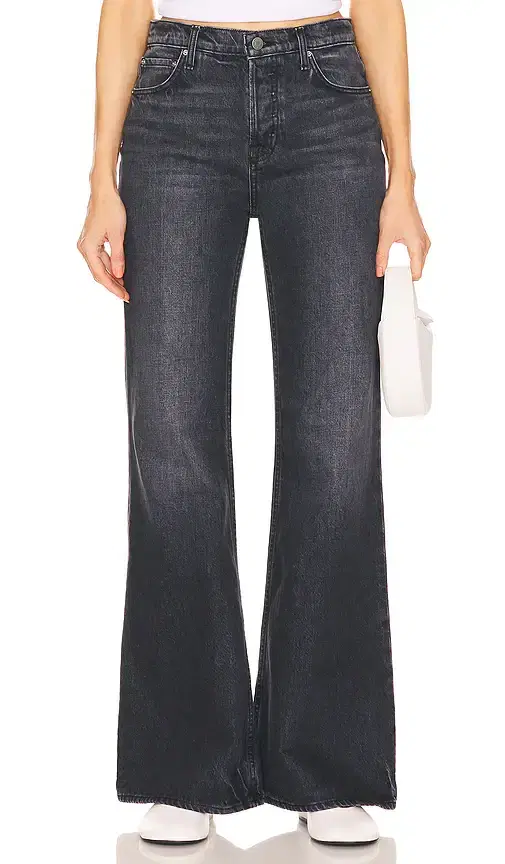 GRLFRND Jade Low Rise Relaxed Flare Jeans