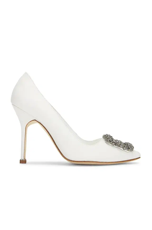 Manolo Blahnik Leather Hangisi 105 Heel