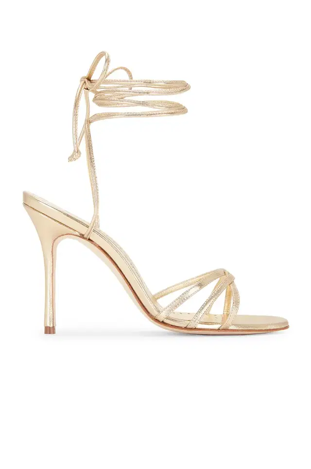 Manolo Blahnik Leva 105 Leather Sandal