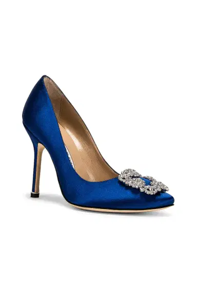 Manolo Blahnik Hangisi 105 Satin Heel | Thumbnail 2 Manolo Blahnik Hangisi 105 Satin Heel | Thumbnail 2