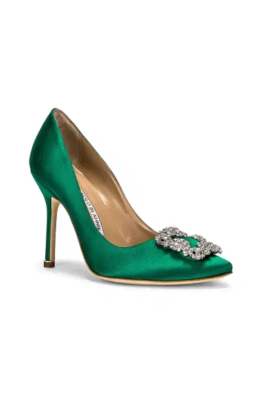 Manolo Blahnik Hangisi 105 Satin Heel | Thumbnail 2 Manolo Blahnik Hangisi 105 Satin Heel | Thumbnail 2
