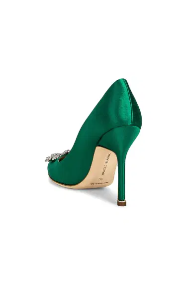 Manolo Blahnik Hangisi 105 Satin Heel | Thumbnail 3 Manolo Blahnik Hangisi 105 Satin Heel | Thumbnail 3