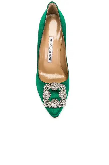 Manolo Blahnik Hangisi 105 Satin Heel | Thumbnail 4 Manolo Blahnik Hangisi 105 Satin Heel | Thumbnail 4