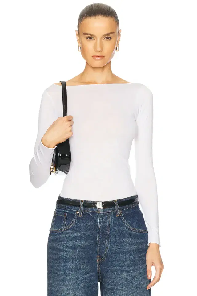 Aya Muse Boatneck Long Sleeve Tee