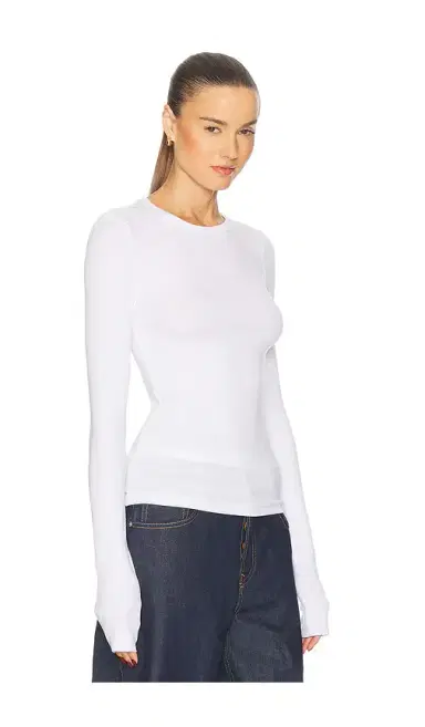 GRLFRND Crew Neck Extra Long Sleeve Tee | Thumbnail 2
