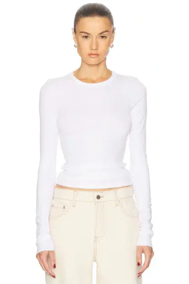GRLFRND Crew Neck Extra Long Sleeve Tee | Thumbnail 3