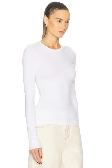 GRLFRND Crew Neck Extra Long Sleeve Tee | Thumbnail 4