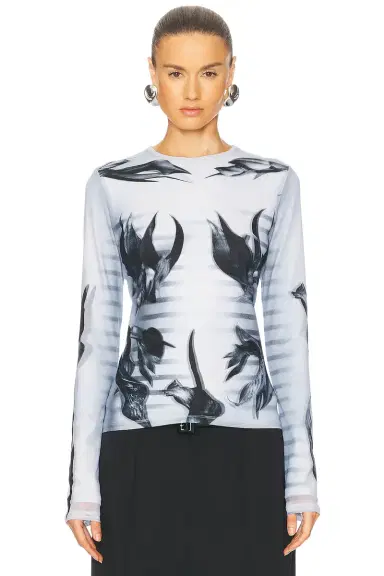 Jean Paul Gaultier Flower Body Morphing Mariniere Top | Thumbnail 1 Jean Paul Gaultier Flower Body Morphing Mariniere Top | Thumbnail 1