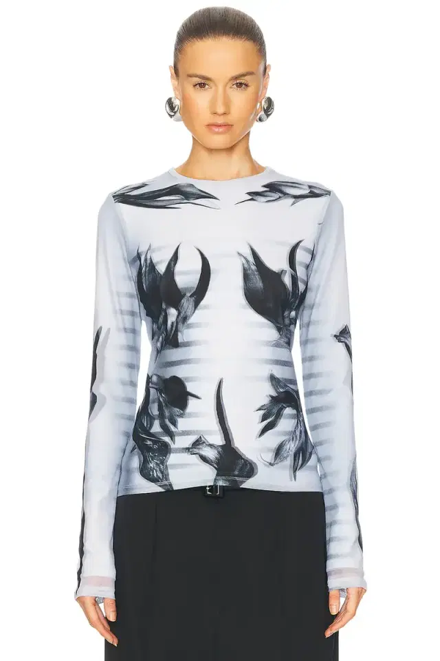 Jean Paul Gaultier Flower Body Morphing Mariniere Top