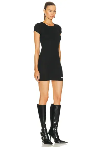 Alexander Wang Short Sleeve Crewneck Dress | Thumbnail 2 Alexander Wang Short Sleeve Crewneck Dress | Thumbnail 2