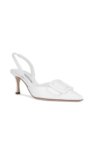 Manolo Blahnik Maysli 70 Nappa Slingback | Thumbnail 2 Manolo Blahnik Maysli 70 Nappa Slingback | Thumbnail 2