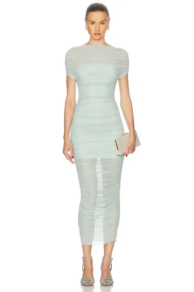 SEROYA Noel Off Shoulder Midi Dress