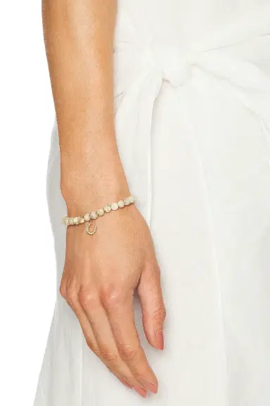 Sydney Evan Horseshoe Charm African Opal Beaded Bracelet | Thumbnail 2 Sydney Evan Horseshoe Charm African Opal Beaded Bracelet | Thumbnail 2