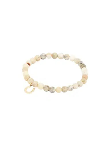Sydney Evan Horseshoe Charm African Opal Beaded Bracelet | Thumbnail 1 Sydney Evan Horseshoe Charm African Opal Beaded Bracelet | Thumbnail 1