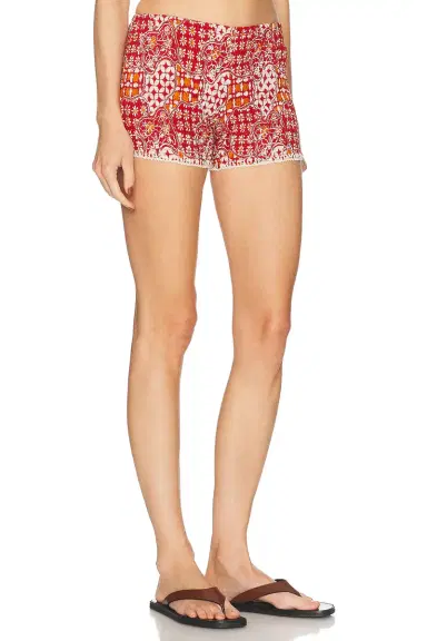 Akoia Swim Batik Smock Crochet Short | Thumbnail 2