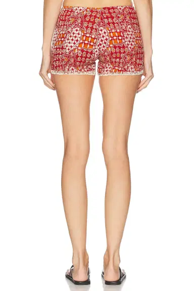 Akoia Swim Batik Smock Crochet Short | Thumbnail 4