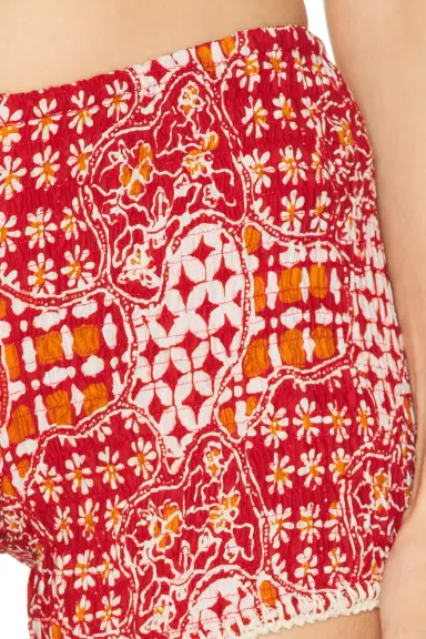 Akoia Swim Batik Smock Crochet Short | Thumbnail 6
