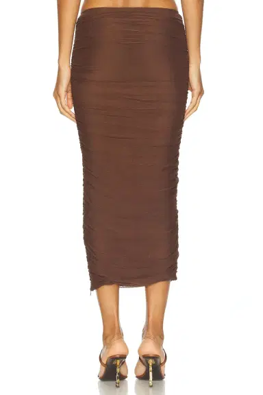 SEROYA Pia Mesh Midi Skirt | Thumbnail 4