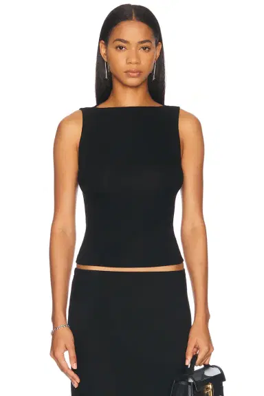 ENZA COSTA Silk Knit Sleeveless Boatneck Top | Thumbnail 1 ENZA COSTA Silk Knit Sleeveless Boatneck Top | Thumbnail 1